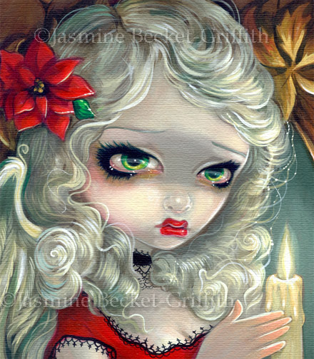 Faces of Faery 203 Jasmine Becket-Griffith art CANVAS PRINT snowflake fairy art