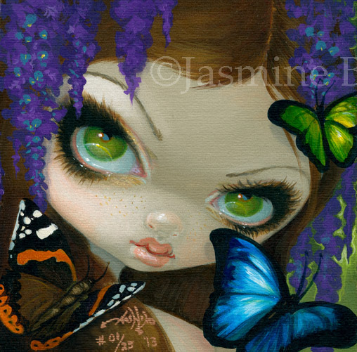 Faces of Faery 212 Jasmine Becket-Griffith art CANVAS PRINT Wisteria ...